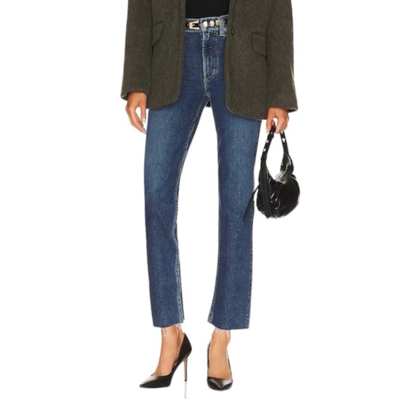 NWT Aritzia AGOLDE Kye Mid Rise Straight Crop in Mirage size 33 - Picture 1 of 14